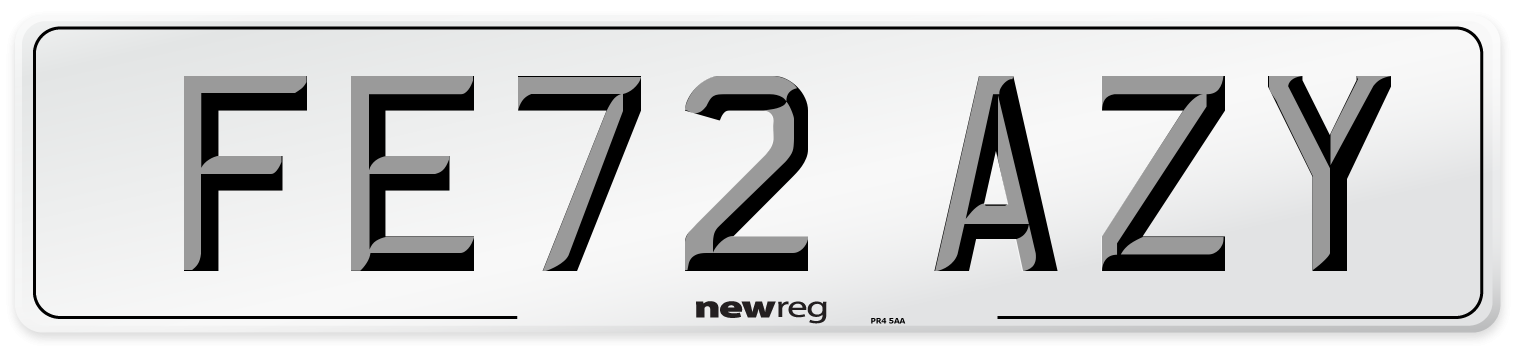 FE72 AZY Number Plate from New Reg